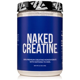 NAKED Pure Micronized Creatine Monohydrate – 200 Servierungen, 1.000g Bulk – NSF zertifiziert, Vegan, Non-GMO, Gluten & Soy Free - Muskelaufbau, Krafttraining, Fitness-Ergänzung