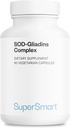 Supersmart SOD-Gliadins Complex 500mg pro Tag (High Potency) - Superoxid Dismutase Supplement - Melon Extract Konzentrat & Antioxidans | Non-GMO - 60 Vegetarische Kapseln