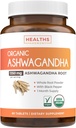 USDA Organic Ashwagandha Supplement - Hohe Potenz Ashwagandha Pillen hergestellt mit Bio Schwarz Pfeffer für verbesserte Absorption - Vegan Non-GMO Made in the USA & Lab Verifiziert (1 Monate Versorgung)