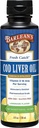 Barleans Cod Liver Oil Liquid Supplement, Omega 3 Fischöl mit 900mg EPA und DHA Plus Vitamin D, Ergänzungen für Gelenk, Gehirn und Herzgesundheit Unterstützung, Lemonade Flavor, 8 oz