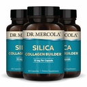 Dr. Mercola Silica Collagen Builder - Plant-Based Silica Supplement zur Unterstützung Haut, Haar, Nagel & Knochen Gesundheit - Non-GMO, Gluten-Free & Soy-Free - 180 Kapseln (90 Portionen)
