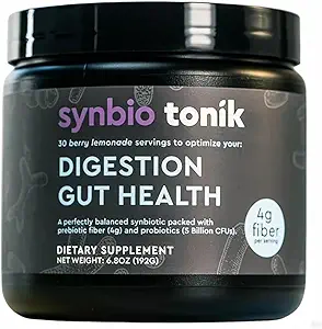 Synbio Tonik Präbiotika und Probiotika Pulver | Berry Lemonade | Probiotics for Digestive Health | Daily Supplement | Verbessern Sie Verdauung und Bowel Bewegungen | Verbessern Sie Energie und Klarheit |