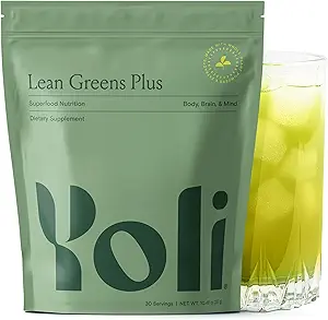 Yoli® Lean Greens Plus - Poudre Super Greens - Supplément Superfood Greens - 14 OZ
