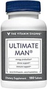 Vitamin Shoppe Ultimate Man Multivitamin, High Potency Multi - Energy & Antioxidant Blend, Tägliche Multi-Mineral-Ergänzung für optimale Männer Gesundheit, Gluten & Dairy kostenlos (180 Tabletten)