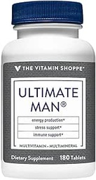 Vitamin Shoppe Ultimate Man Multivitamin, High Potency Multi - Energy & Antioxidant Blend, Tägliche Multi-Mineral-Ergänzung für optimale Männer Gesundheit, Gluten & Dairy kostenlos (180 Tabletten)