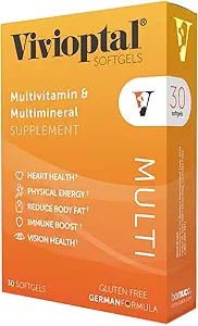 Vivioptal Multi 30 Softgels, Multivitamin & Multimineral, Gluten Free, German Formula