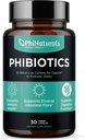 PhiNaturals High Potency Probiotics 10 Strains 30 Billion CFUs [30 Vegan Capsules] für Frauen und Männer Digestive Gut Health - Lactobacillus Acidophilus Salivarius Rhamnosus Bifidobacterium Probioticos