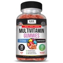 Kaya Naturals Adult Multi Vitamin Gummy, Biotin, Vitamin A, B-12, C & E, einschließlich Zink, Folsäure, Erdbeeren Geschmack - Glutenfreie Multivitamine Süße Erwachsene Gummi
