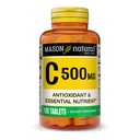 Mason Natürliches Vitamin C 500 mg, Immununterstützung & Antioxidans Supplement, fördert Kollagenproduktion & Zellschutz, 100 Tabletten