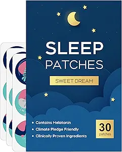 Schlaf-Patches, 30 Pack Aufgerüstete Tiefen-Schlaf-Patches für Erwachsene, All Natural Deep Patch, für Männer und Frauen, Hoch atmungsaktiv und geeignet für heißes Wetter, Einfach zu bedienen, dass Letzte Alle Nacht