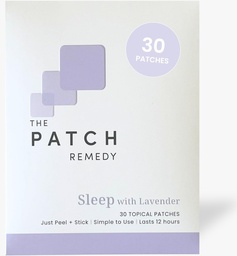 The Patch Remedy Sleep with Lavender Patch | Valerian, Passionflower, Hops, Magnesium Glycinate, Lavanda | 30 Patches