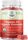 Natures Craft Bio Vitamin D Gummi für Erwachsene - Tägliche Immununterstützung Gummis mit Vegan Vitamin D3 2000IU - USDA Organic D3 für Erwachsene Wellness Non GMO Gluten Free 2 Month Supply