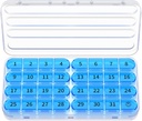 Zoksi Monatliche Pille Organizer 1 Mal pro Tag, 30 Tage Pille Box Organizer, ein Monat Pille Fall für Reisen, 31 Tage täglich Medcine Behälter für Vitamine, Supplement & Medikamente