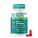 SmartyPants Bio-Pränatal-Vitamine für Frauen, Multivitamin-Gummien: Biotin, Methylfolat, Omega 3 (ALA), Vitamin D3, C, Vitamin B12, B6, A, K2 & Zink, Choline, Vegetarisch, 120 Count (30 Tage Versorgung)