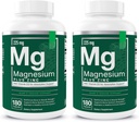 Elementi essenziali Magnesio Plus Zinco con vitamina D3 | Cuore formulato scientificamente, Bone e supporto muscolare | 225mg Complesso di Magnesio Triple-Strength con Glycinate, Malate, Citrate | 360 Count