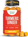 Kurkuma Ergänzung - Curcumin C3 Complex + Ginger Wurzel für Gut & Gelenke Gesundheit - Natürliche Kurkuma Ergänzung 95% Curcuminoide. Enthält 260mg Tumeric Extract. 60 Mango Flavor Turmeric Gummis