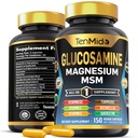 Glucosamin MSM Supplement für Männer und Frauen - 11in1 Formel - Kombinieren Sie mit Magnesium, Turmeric, Boswellia, Quercetin, Burdock Root und Mehr | Joint & Mobility Support - 150 Kapseln