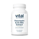 Vital Nährstoffe Pancreatin & Ox Bile Extrakt 500mg | Natürliche Verdauungsenzyme für Frauen & Men | Unterstützt Verdauung von Protein, Fett und Kohlenhydrate*| Gluten, Dairy & Soy Free | 120 Kapseln
