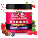 Adndale Creatine Monohydrate Gummi für Männer & Frauen, 5000mg pro Servieren Kreatin Ergänzung mit Beta-Alanine, L-Citrulline & B12 - 75 Vegan Gummis. Zuckerfrei