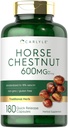 Carlyle Horse Chestnut Extract | 600mg | 180 Kapseln | Kräuterergänzung | Non-GMO, Glutenfrei