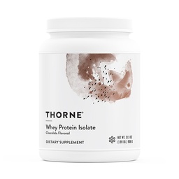 THORNE - Whey Protein Isolate - Balanced Amino Acids Profil mit BCAAs - 21 Gramm leicht zu digest Whey Protein Powder - NSF zertifiziert für Sport - Schokolade - Gluten & Soy-Free - 30 Servietten