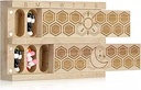 Chengu Wood 7 Tage Wöchentliche Pille Organizer Vitamin Dispenser hölzerne Pille Case Container Box für Vitamin Fisch Öl Pillen Ergänzungen, Arthritis Freundlich, Outdoor-Reise