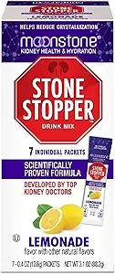 Moonstone Kidney Stone Stopper Drink Mix Lemonade Flavor, Outperforms Chanca Piedra & Kidney Support Supplements, entwickelt von Urologen, um Kidney Stones zu verhindern und Hydration zu verbessern, 7 Tage Versorgung