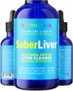 Sober Liver 2oz. Pflanzenbasierte Leberreinigung und Detox-Unterstützung + 100% natürliche Hydration Lebergesundheit Nahrungsergänzungsmittel Reishi Milchdistel Rhodiola + Vegan 15 Kräuter Fast Absorb Tinte Flüssigkeit