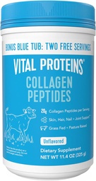 Vitalproteine Collagen Peptides Powder - Unterstützt Haar, Nagel, Haut, Gelenke Gesundheit, Unflavored, Zero Sugar, 11.4oz