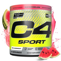 Cellucor C4 Sport Pre Workout Powder - NSF zertifiziert für Sport - Elite Hydration - 200mg Koffein + Kreatin + Beta-Alanin - Elektrolyte und Energieergänzung - Wassermelone, 20 Portionen