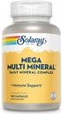 Solaray Mega Multi Mineral (25 Servierungen, 100 Kapseln)