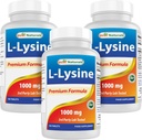 Best Naturals L-Lysine 1000mg 180 Tabletten (180 Zähler (Pack von 1)) (3 Flaschen)