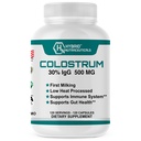 Hybrid Nutraceuticals Bovine Colostrum Supplement - Muskelaufbau - Immununterstützung - Leistungsstarke Verdauung - Lactoferrin Supplement (120 Colostrum Kapseln - 500mg - 30% IgG)