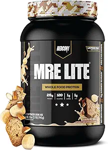 REDCON1 MRE Lite Whole Food Protein Powder, Juniors, Raspberry Swirl Cheesecake - Low Carb, Whey Free Meal Ersatz mit Animal Protein Blends - Einfach zu digest Ergänzung mit MCT Öl (30 Portionen)