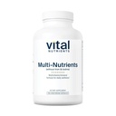 Vital-Nährstoffe Multi-Nutrients mit No Iron oder Iodine | Umfassende vegetarische tägliche Multivitamin und Mineralformel mit potenten Antioxidantien* | Gluten, Dairy und Soy Free | 180 Kapseln