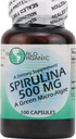 World Organic Spirulina - 500 mg - 100 Kapseln