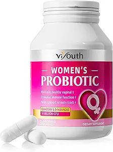 Probiotics for Women, 50 Billion CFU, 15 einzigartige Strains für Frauen Cranberry Extract & D-mannose, Promote Intestinal Health PH Balance Vaginal Probiotics for Digestive Health - 30 Capsule