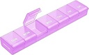 AUVON Weekly Pill Organizer mit Effortless Eröffnung Design, Arthritis Freundliche Pille Box, BPA-freie Pille Organizer 7 Tage, niedliche und tragbare Pille Fall für Vitamine, Ergänzungen und Medikamente