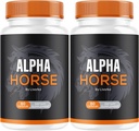 (2 Pack) Alpha Horse, Alpha Horse Pills für Männer, Alpha Horse Capsules, Alpha Horse Supplement, Alpha Horse Vitamin All Natural Premium Formel, Alpha Horse Supplement Support, 120 Kapseln für 2 Monate