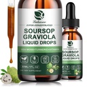 (2 Pack) Soursop Graviola Blatt Extrakt Flüssigkeit Tropfen Plus reine Botanische Meer Moos für Zellunterstützung & Regeneration, Immunität, Leber, Gut & Antioxidans - Soursop Bitters Flüssigkeit, natürliche Geschmack, 1 Fl Oz