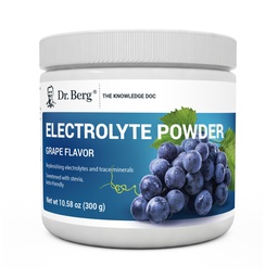Dr. Berg Zero Zucchero Hydration Keto Electrolyte Powder - Aumentato w/ 1000 mg di Potassium & Real Pink Himalayan Salt (NOT Table Salt) - Grape Flavor Hydration Drink Mix Supplement - 50 Serve