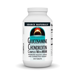 Quelle Naturals Glucosamine Chondroitin Complex mit MSM, fördert gesunde Gelenke und Connective Tossues* - 240 Tabletten