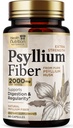 Psyllium Husk Kapseln 1500 mg - Natürliche Faser Ergänzung Pillen, Tägliche Verdauung, Colon Gesundheit, & Regelmäßigkeit Unterstützung, Pflanzen basierte Psyllium Husks Pulver Kapseln, Vegan, Non-GMO - 180 Veggie Kapseln
