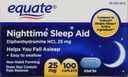 Äquate Nacht Schlafhilfe 25 mg, 00 Mini-Caplets, 100 Zähler