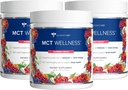 Gundry MD MCT Wellness-Pulver zur Unterstützung von Energie, Ketonproduktion und Gehirngesundheit, Keto Friendly, Sugar Free (90 Tage Versorgung, Raspberry Medley)