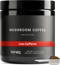 Toniiq Low-Caffeine Mushroom Coffee - Ultra High Potency 10:1 Konzentrierter Extrakt - kolumbianische Quellen Bohnen mit 10 Pilzmischung, Lion's Mane & Cordyceps - Funktionelle Kaffee Alternative