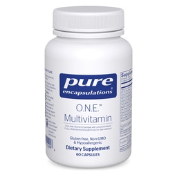 Pure Encapsulations O.N.E. Multivitamin - Una volta Daily Multivitamin con Antioxidant Complex Metafolin, CoQ10 e Lutein per supportare Vision, Funzione cognitiva e Salute Cellulare* - 60 Capsule