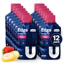 UCAN Edge Energy Gel Shots, Strawberry Banana (12, 2 Unnce Packets) für Laufen, Training, Workouts, Fitness, Radfahren, Crossfit | Sugar-Free, Vegan, & Keto Friendly Energy
