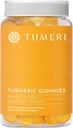 TUMERI Turmeric und Ginger Gummis – Kurkuma Gelenkunterstützungsergänzung - 60 Graf Natur Tropical Fruit Flavored Vegan Gummis